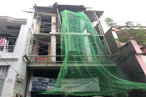 Hình ảnh thi công phần thô nhà phố tại quận Bình Tân